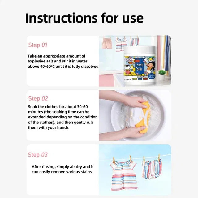 Laundry Powder Strong Stain Remover 400 gm Pack of 2